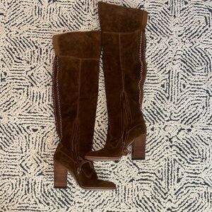 Dolce vita Brown Suede Knee-High Boots
